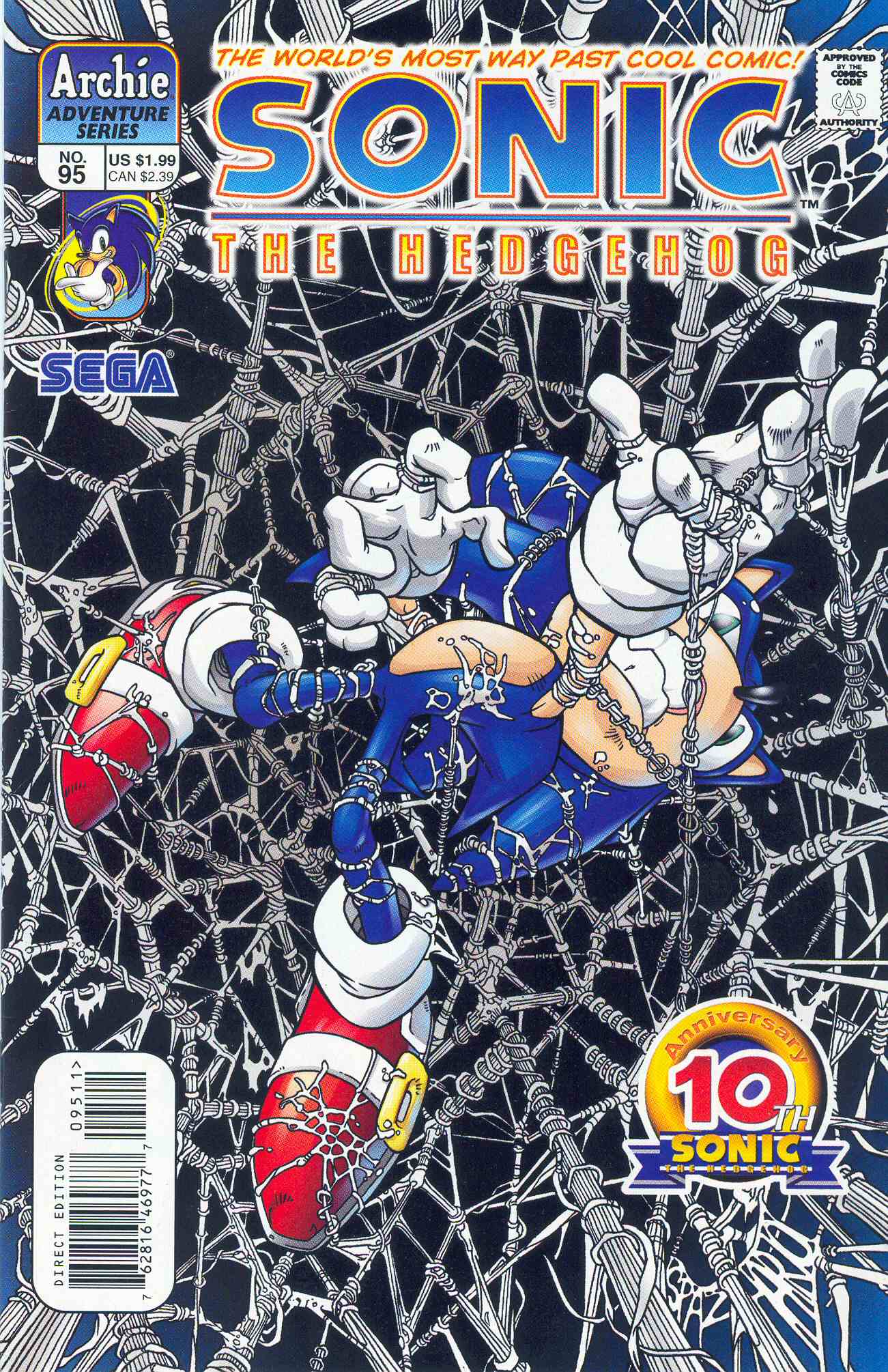 Sonic - Archie Adventure Series May 2001 Comic cover page